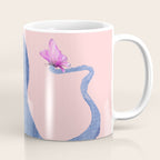 Blue Octopus and Butterfly Coffee Mug Gallery Image 1