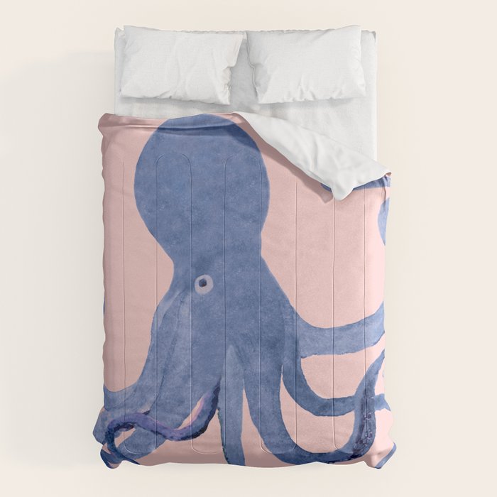 Blue Octopus and Butterfly Comforter Gallery Image 1
