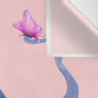 Blue Octopus and Butterfly Wall Tapestry Gallery Image 3