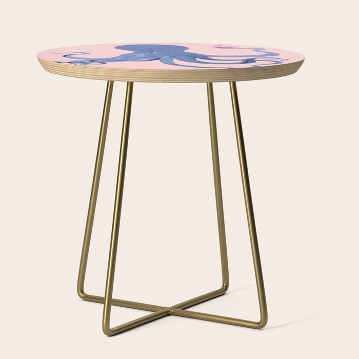 Blue Octopus and Butterfly Side Table Gallery Image 1