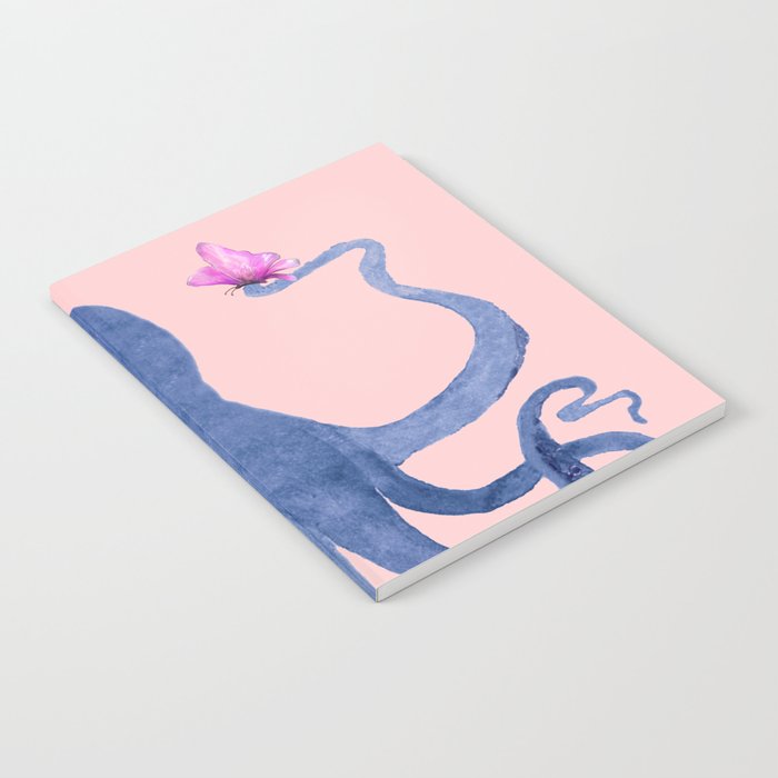 Blue Octopus and Butterfly Notebook Gallery Image 2