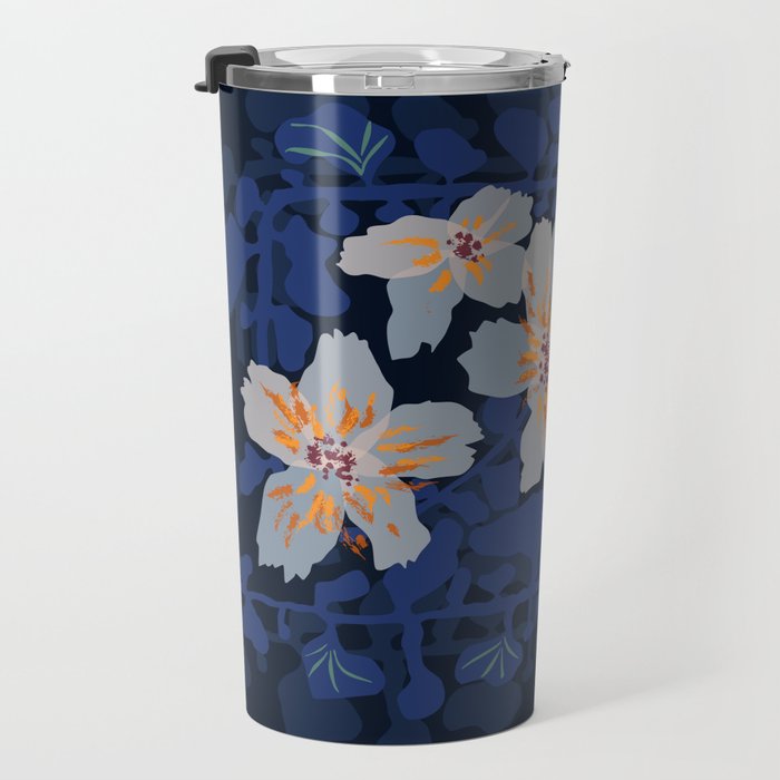 Orchid shadow blue notes Travel Mug Gallery Image 3