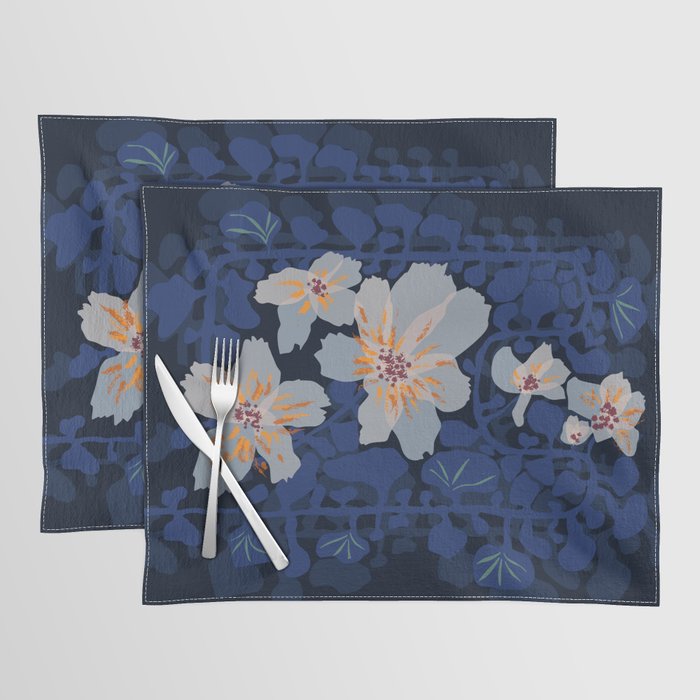 Orchid shadow blue notes Placemat Gallery Image 1
