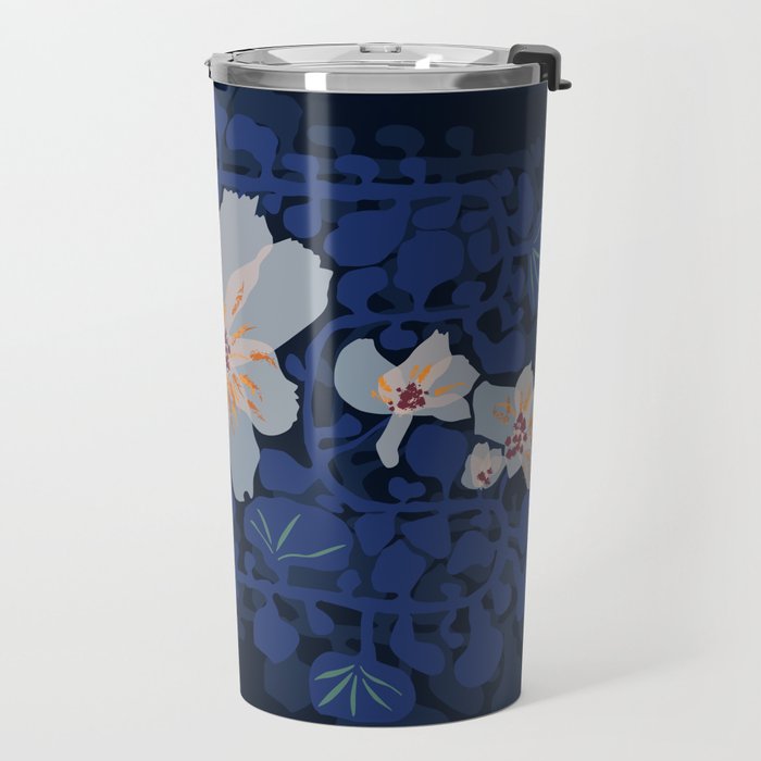 Orchid shadow blue notes Travel Mug Gallery Image 2