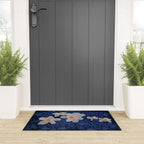 Orchid shadow blue notes Welcome Mat Gallery Image 3