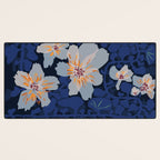 Orchid shadow blue notes Desk Mat Gallery Image 3