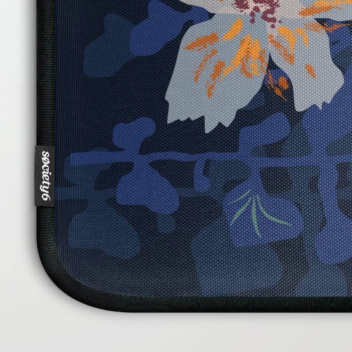 Orchid shadow blue notes Laptop Sleeve Gallery Image 3