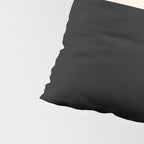 Strong Deco - Geometric Minimalism in Almond Cream and Black Pillow Sham Gallery Image 4