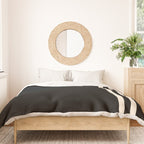 Strong Deco - Geometric Minimalism in Almond Cream and Black Duvet Cover Gallery Image 3