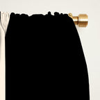 Strong Deco - Geometric Minimalism in Almond Cream and Black Window Curtain Gallery Image 2