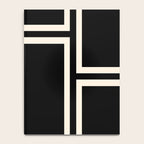 Strong Deco - Geometric Minimalism in Almond Cream and Black Notebook Gallery Image 4