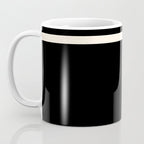 Strong Deco - Geometric Minimalism in Almond Cream and Black Coffee Mug Gallery Image 3