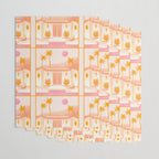 Palm Springs Home â Tangerine Wrapping Paper Gallery Image 3