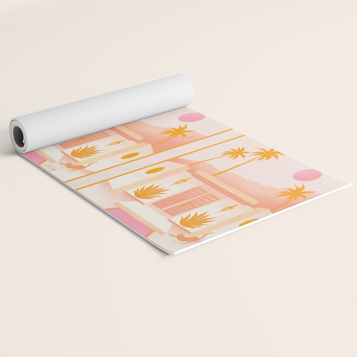 Palm Springs Home â Tangerine Yoga Mat Gallery Image 2