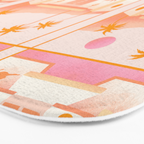 Palm Springs Home â Tangerine Bath Mat Gallery Image 3