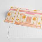 Palm Springs Home â Tangerine Wrapping Paper Gallery Image 2