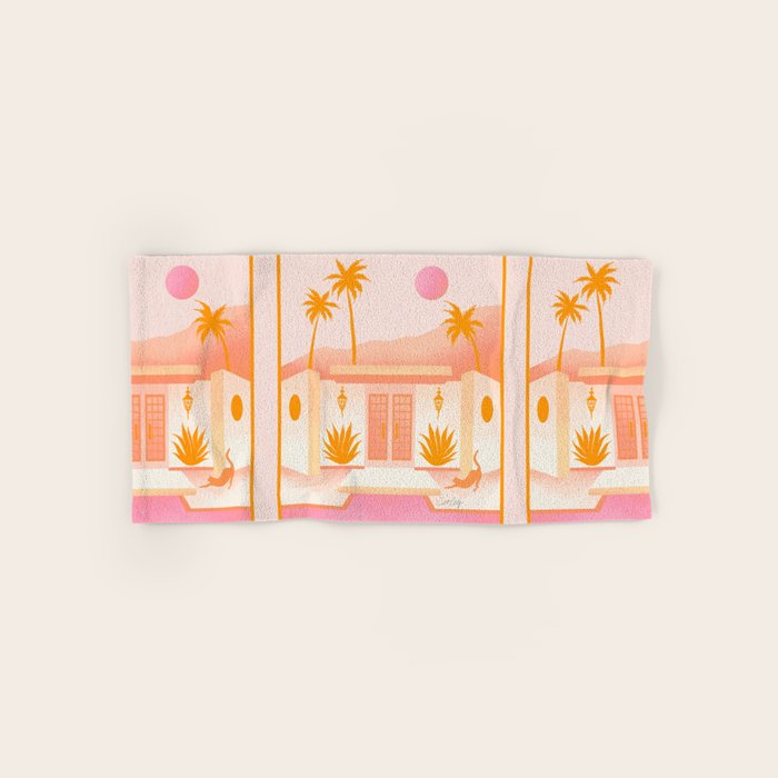 Palm Springs Home â Tangerine Bath Towel Gallery Image 1