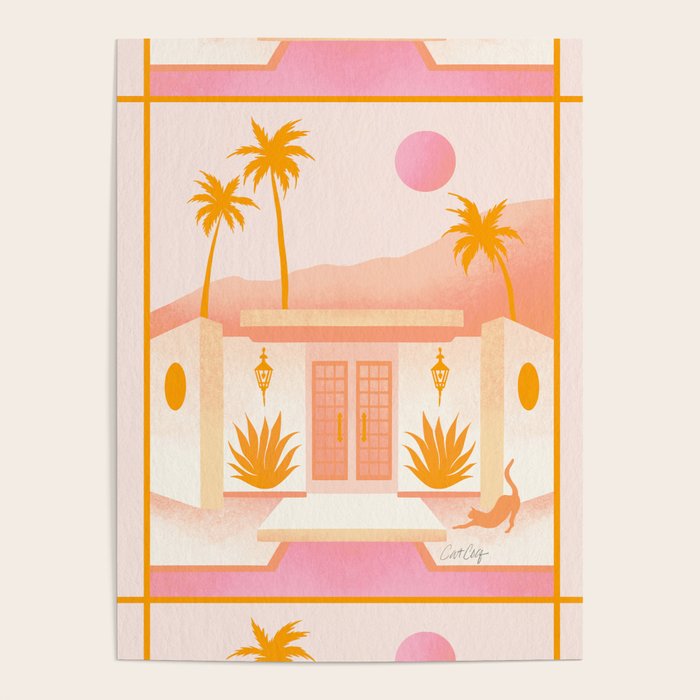 Palm Springs Home â Tangerine Poster Gallery Image 1