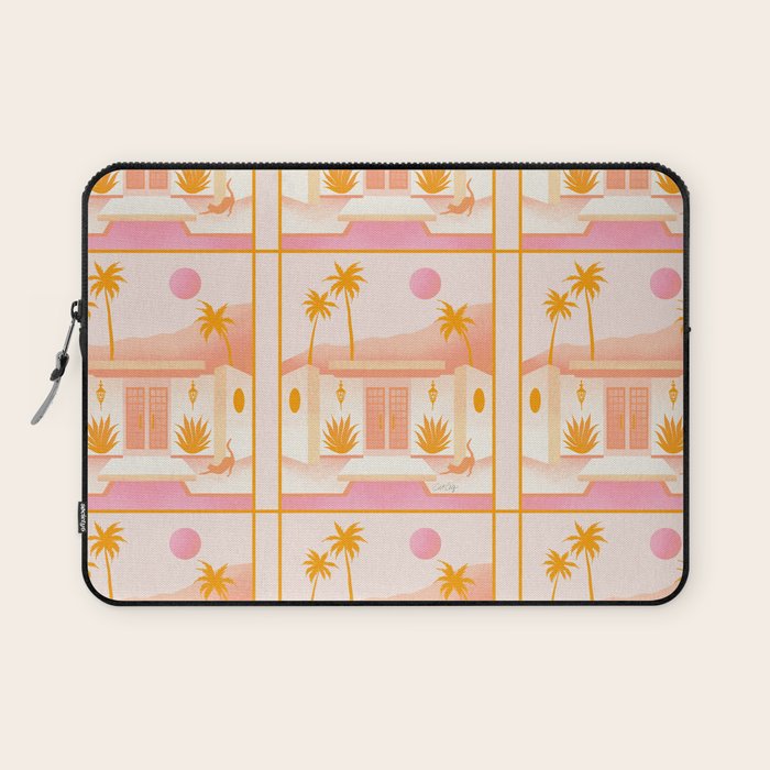 Palm Springs Home â Tangerine Laptop Sleeve Gallery Image 1