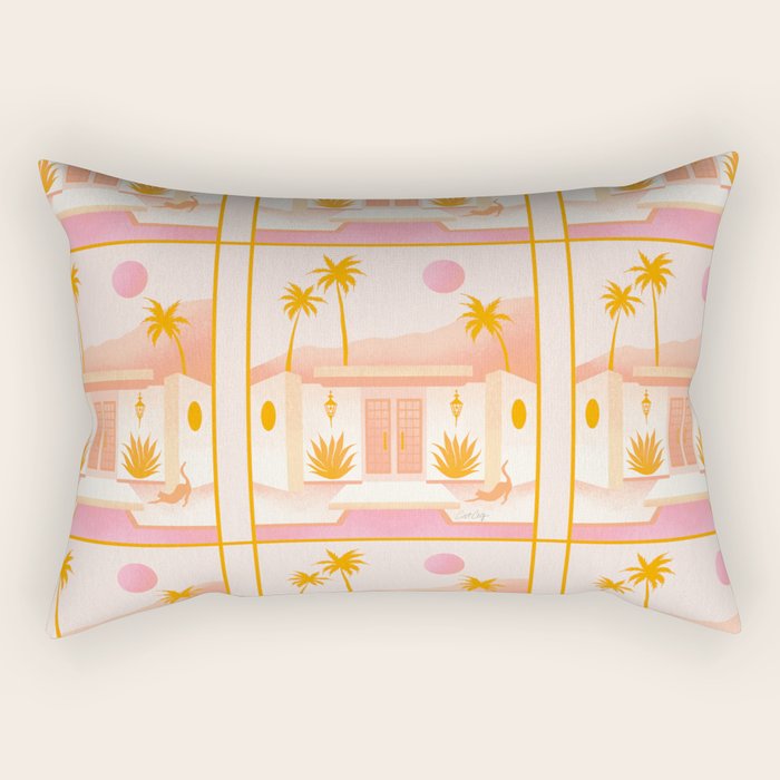 Palm Springs Home â Tangerine Rectangular Pillow Gallery Image 2