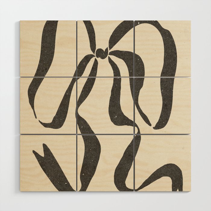 Bow ribbon 03   Wood Wall Art Gallery Image 1