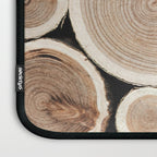 Stacked Logs  4 - Timber - Tree - Woodlands Cabin  Photography by Ingrid Beddoes Laptop Sleeve Gallery Image 3