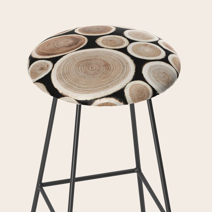 Stacked Logs  4 - Timber - Tree - Woodlands Cabin  Photography by Ingrid Beddoes Stool Gallery Image 2