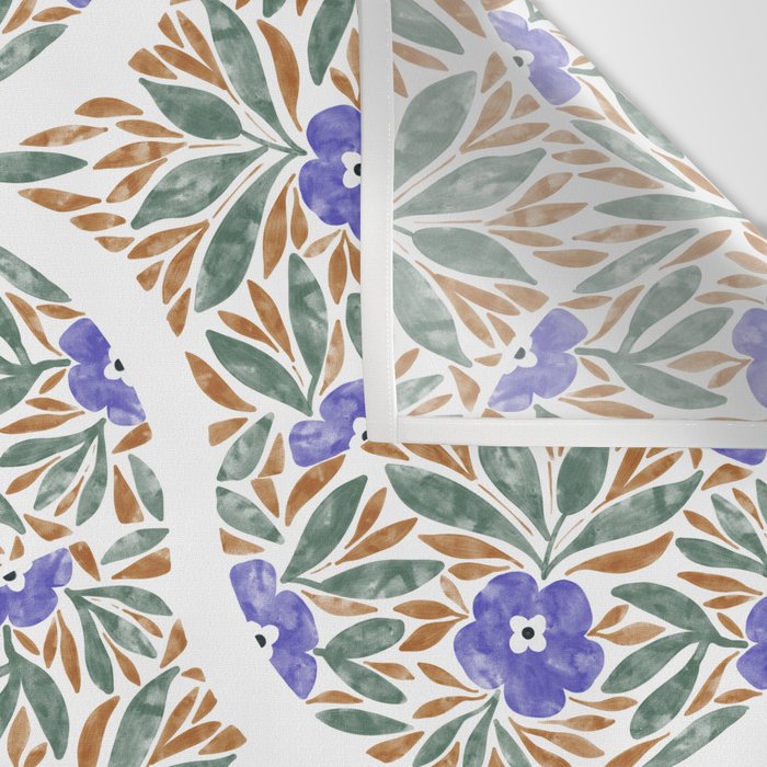 Elegant Flora Artistry Wall Tapestry Gallery Image 3
