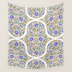 Elegant Flora Artistry Wall Tapestry Gallery Image 4