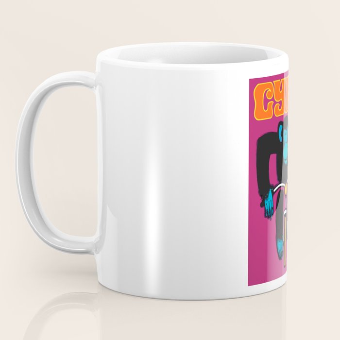 1968 CYRK Cycling Chimpanzee Polish Circus Poster Coffee Mug Gallery Image 3