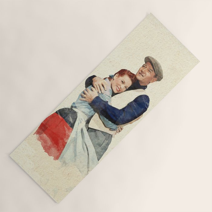 The Quiet Man - Watercolor Yoga Mat Gallery Image 1