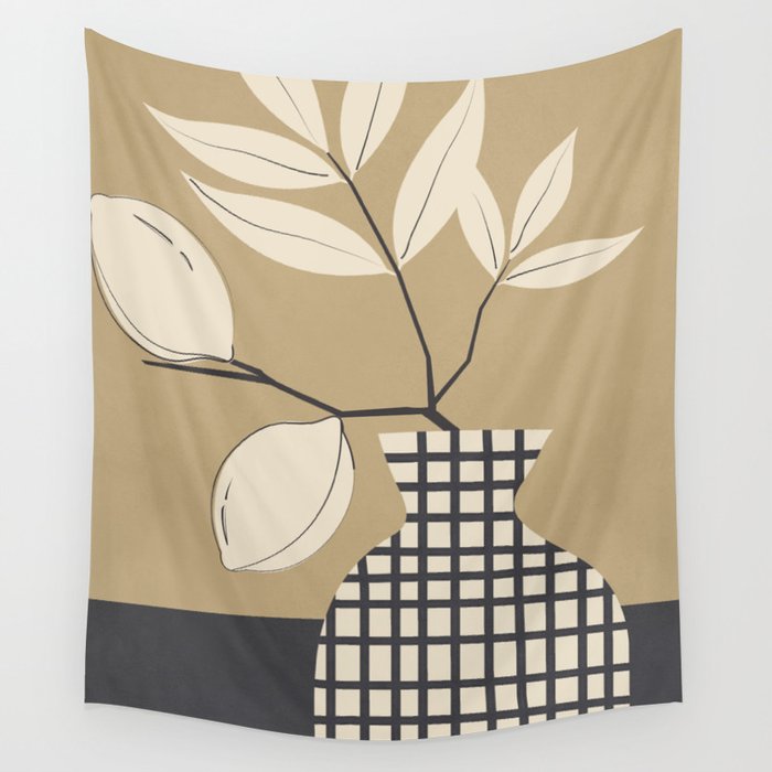 Lemon Stillness 8 Wall Tapestry Gallery Image 1