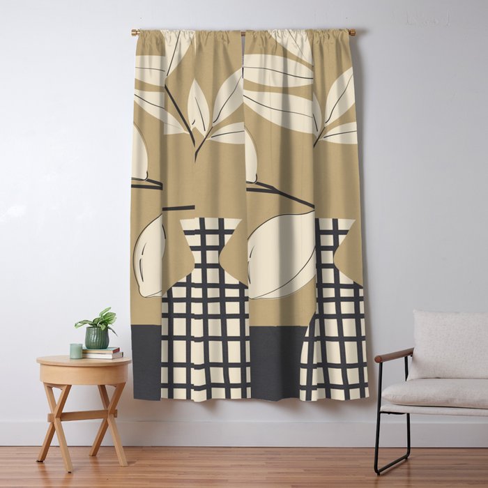 Lemon Stillness 8 Window Curtain Gallery Image 1