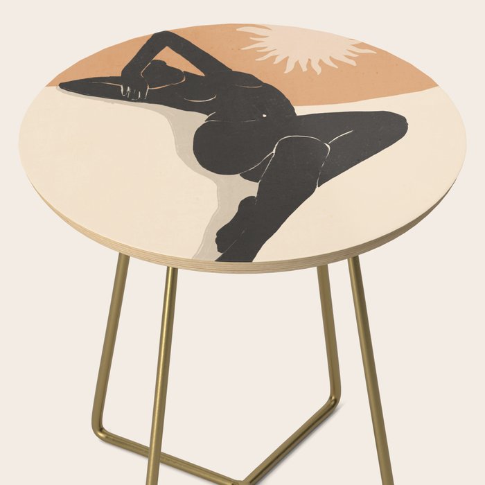 Minimal Abstract Art Nude Woman 4 Side Table Gallery Image 2