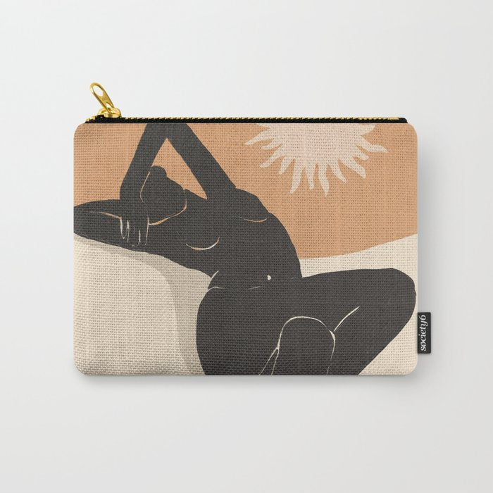 Minimal Abstract Art Nude Woman 4 Carry All Pouch Gallery Image 1