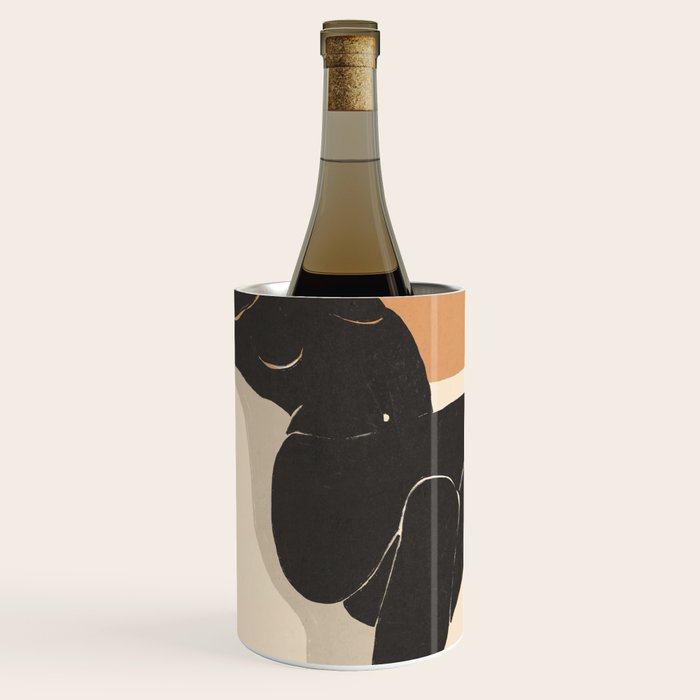 Minimal Abstract Art Nude Woman 4 Wine Chiller Gallery Image 1