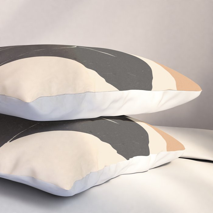 Minimal Abstract Art Nude Woman 4 Pillow Sham Gallery Image 3