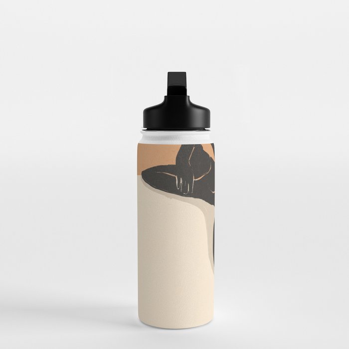 Minimal Abstract Art Nude Woman 4 Water Bottle Gallery Image 3