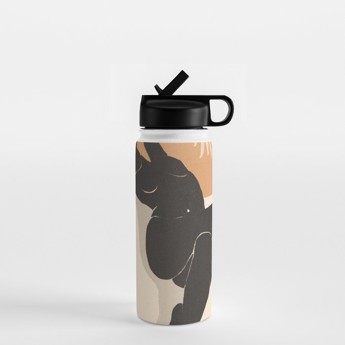 Minimal Abstract Art Nude Woman 4 Water Bottle Gallery Image 1