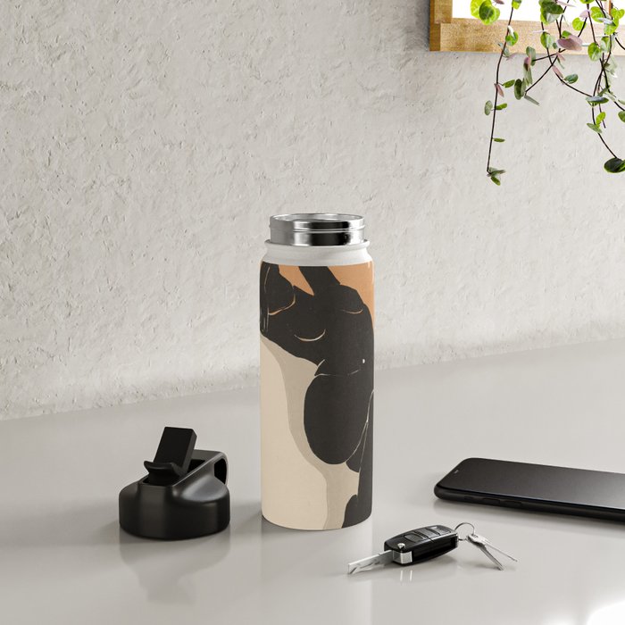 Minimal Abstract Art Nude Woman 4 Water Bottle Gallery Image 4