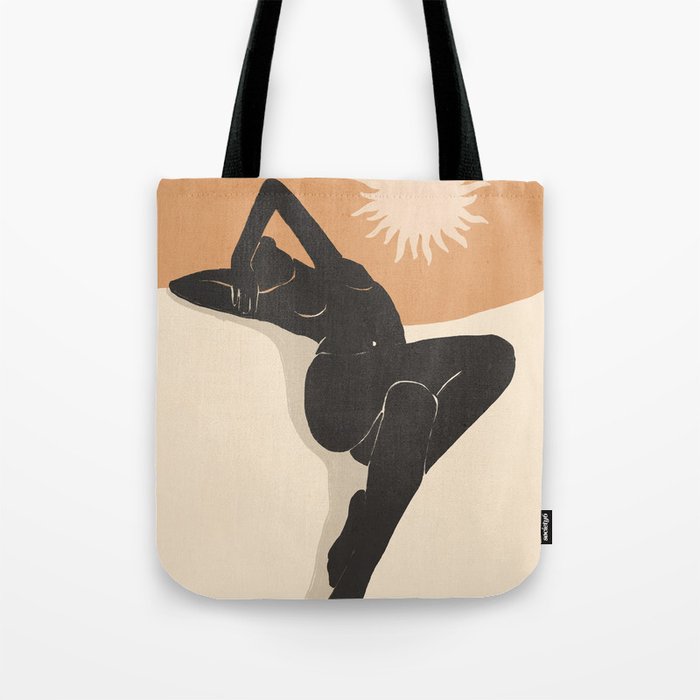 Minimal Abstract Art Nude Woman 4 Tote Bag Gallery Image 1