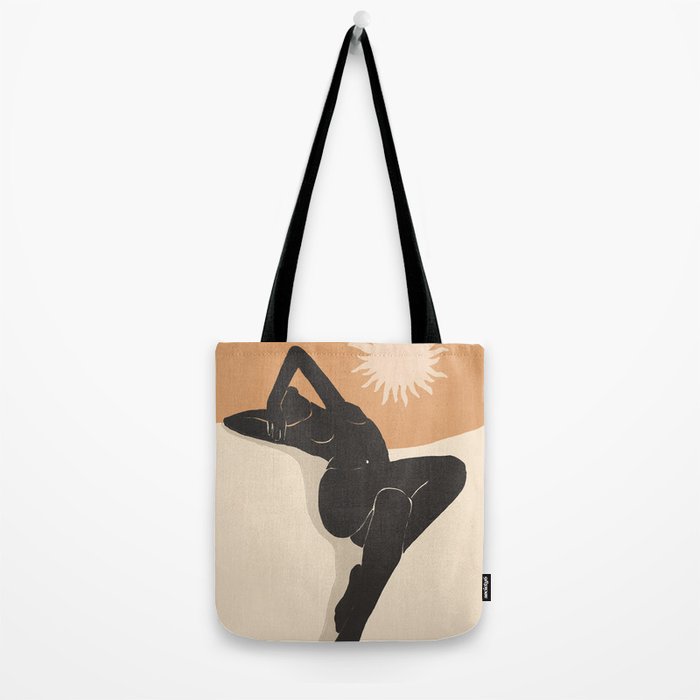 Minimal Abstract Art Nude Woman 4 Tote Bag Gallery Image 2