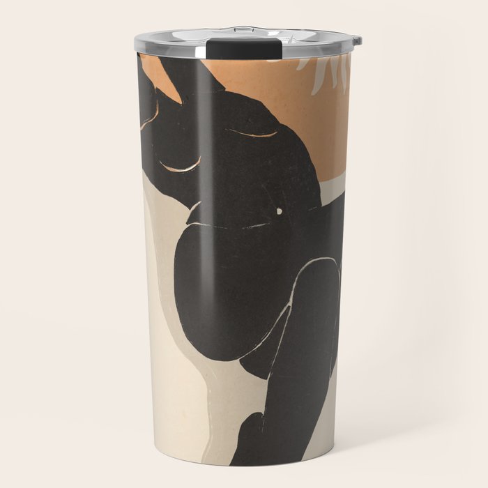 Minimal Abstract Art Nude Woman 4 Travel Mug Gallery Image 1