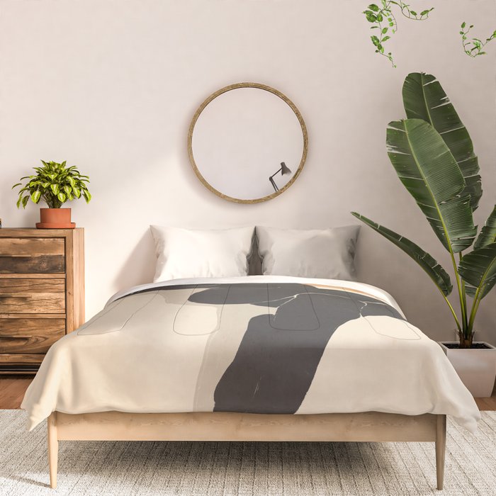 Minimal Abstract Art Nude Woman 4 Comforter Gallery Image 3