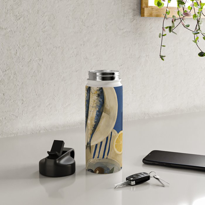 Still Life with Sardines and Citrus Water Bottle Gallery Image 4