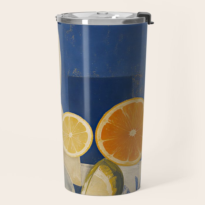 Still Life with Sardines and Citrus Travel Mug Gallery Image 2