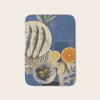 Still Life with Sardines and Citrus Bath Mat Gallery Image 1