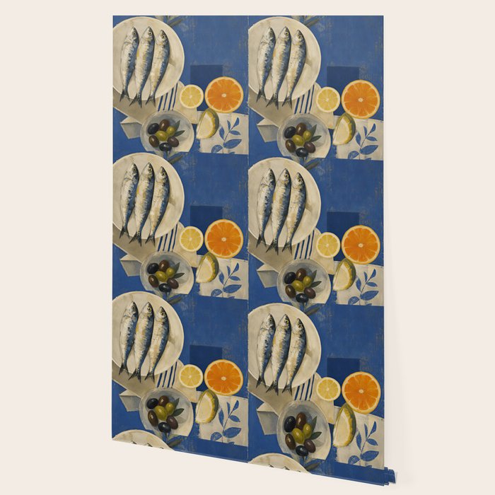 Still Life with Sardines and Citrus Wallpaper Gallery Image 2