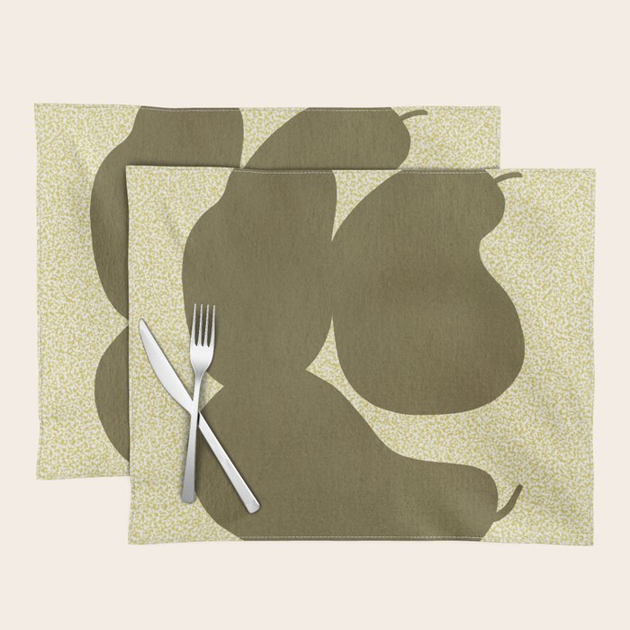 Minimal Pears 01 Placemat Gallery Image 1