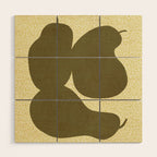 Minimal Pears 01 Wood Wall Art Gallery Image 1